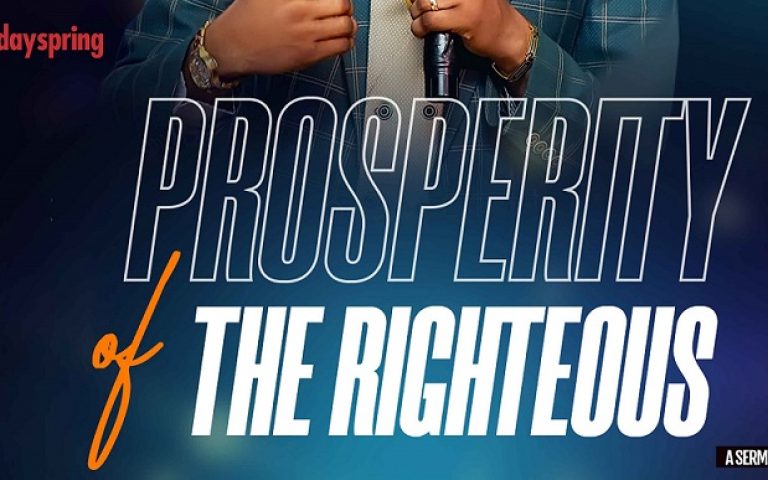 The Prosperity Pattern of the Righteous
